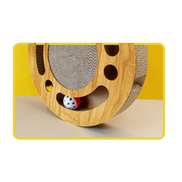 Bola de juguete de gato de madera 5.5 * 33cm Estilo de lujo lindo para juego interactivo y entretenimiento