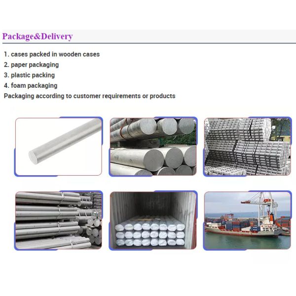 Revestimento 6061 do moinho 6063 barra redonda de alumínio da dureza 110 de alumínio do boleto