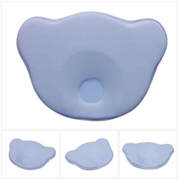 Bamboo Cotton Infant baby head support pillow For Newborn Kids With Pillowcase