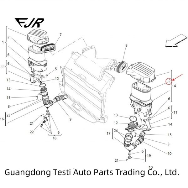 670001545 Air Filter For Maserati Ghibli Levante Quattroporte