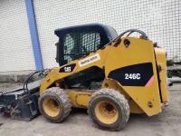 1 CAT 246C de Ton Caterpillar usou o motor pesado 3044C DIT do carregador do boi do patim