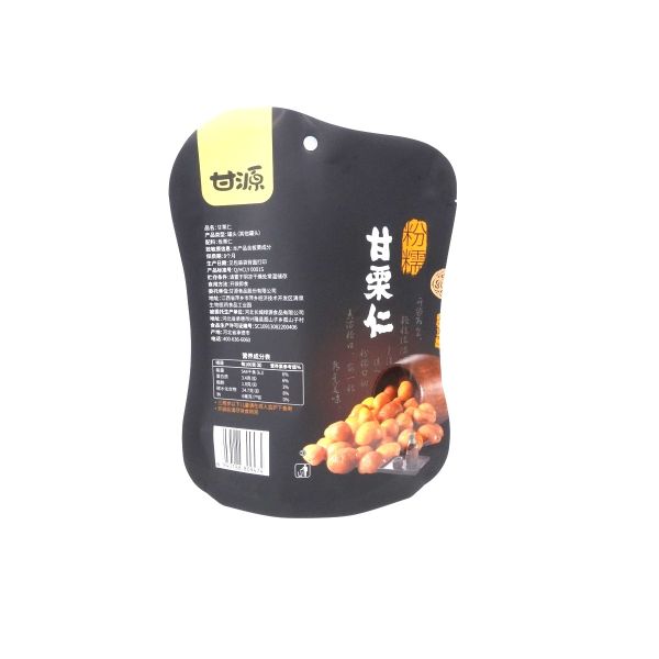 Impression en papier d'aluminium en forme de barrière en plastique stratifié sac POS spécial pour noix