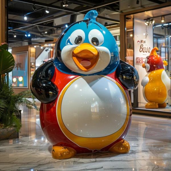 Resin Custom Cartoon Duck Bear Animal Sculpture Simulation Animal Shape