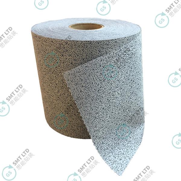 Blue Bark Pattern Absorbent Paper Industrial Wipe 25*38cm 70g Large Roll Paper with 500 Sheets per Roll