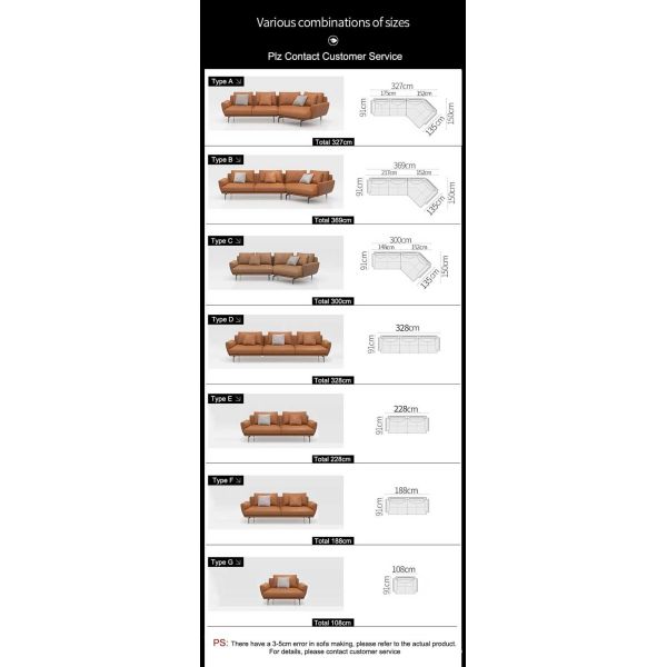 Софа комнаты прожития мебели 114 дюймов секционная с делом отдыха офиса фаэтона