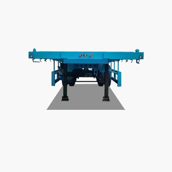                    40FT Flatbed Semi-Trailer with 3 Axles for Efficient Heavy Cargo Transportation             