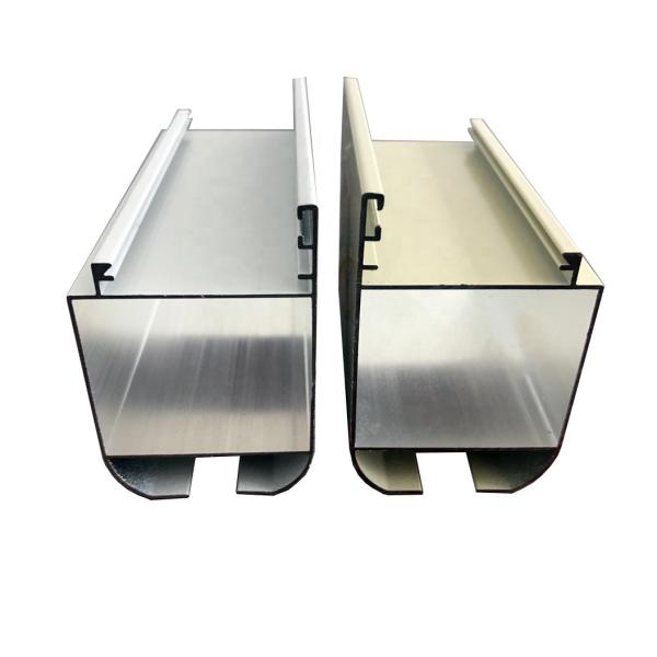 Anodized 6063 Aluminium Door Profiles ISO14001 Listed 0.8-2.0mm Thickness