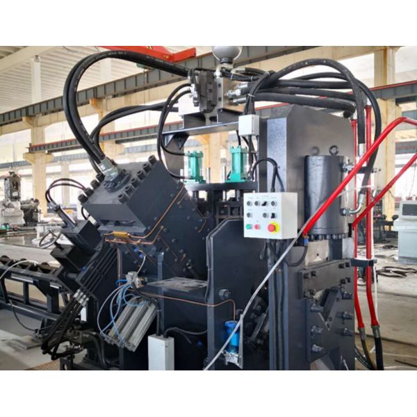 CNC Angle Line Machine Hydraulic Electrical And Pneumatic Systems For Punching Marking Cutting