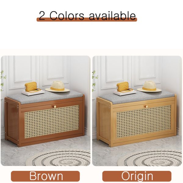 Simple Style Home Furniture Modern Decorative Entrance Area Shoe Storage Organizer with Cushion and Removable Cover