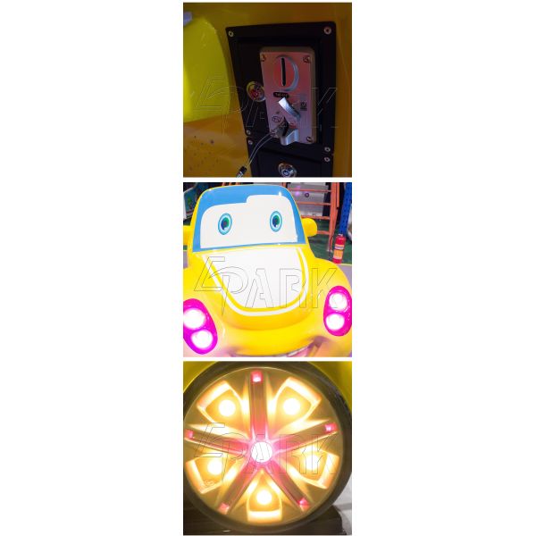 Cartoon Design Fun Rides Swing Car Game Machine / Kids Amusement Parks