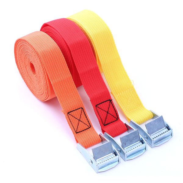 DANSKY Custom Size Lashing Strap Polyester Ratchet Strap with Cam Buckle Retractable Ratchet Tie Down