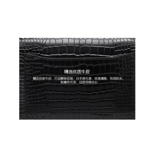 Alligator Pattern Cross Body Womens Shoulder Handbags Larger Chain Small Square Bag