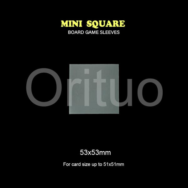 Mangas antirreflexo 53x53mm claras foscas Cpp mini mangas quadradas para cartão OEM