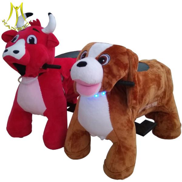 Hansel coin operated animals battery cars plush horse stuffed animal toy