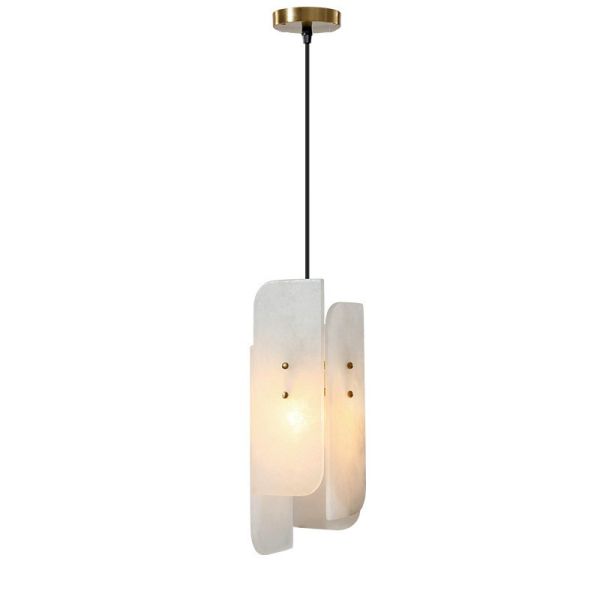 Natural Marble Chandelier Light Luxury Restaurant Bedroom Ceiling Hanging Light