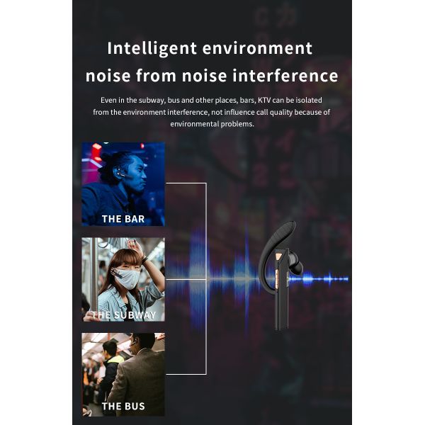 Smart Wireless Mono Earbuds Bluetooth 5.0 Sports Game Bt Speaker Business Headset