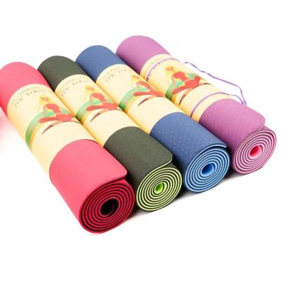 Bande écologique faite sur commande de Logo Tearproof Yoga Pilates Mat pliable