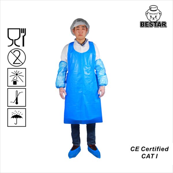 Healthcare Disposable Protective Apron PE For Hospital Restaurant