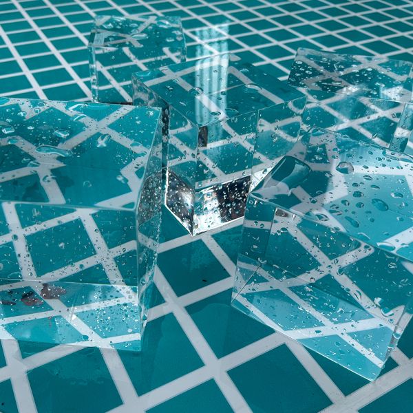 Прочный семейный бассейн AUPOOL Современный дизайн Внешний прозрачный акриловый бассейн