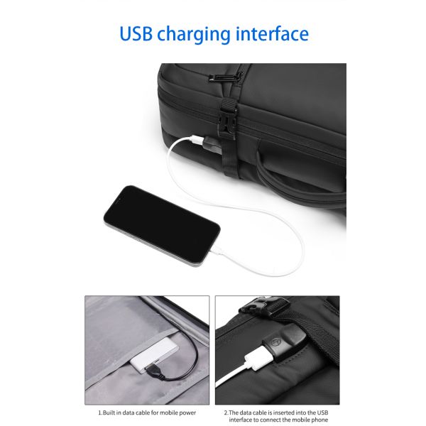 Sacs à dos d'usine neufs ordinateur portable chargeur usb hommes affaires sac à dos imperméable sac à dos sac à dos pour hommes