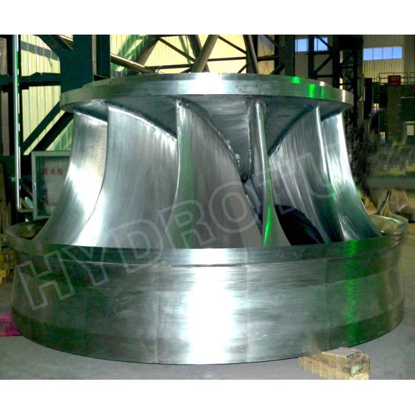Durable Stainless Steel Francis Turbine Runner 0Cr13Ni4Mo Construction 100KW-20MW Capacity Hydropower Use