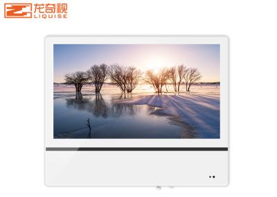 tela dupla LCD de 24In que anuncia o ângulo de visão largo da exposição