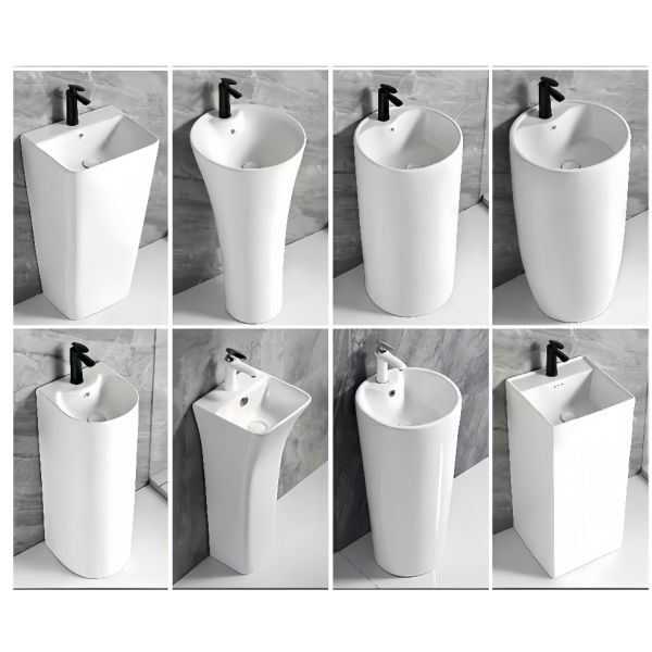 Dual-Flush Pedestal Basin with Environmental Glaze The Ultimate Cleaning Solution