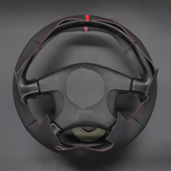 DIY Hand Sewing Mewant Steering Wheel Wrap for Nissan Skyline ECR33 R33 GTR 1995-1998