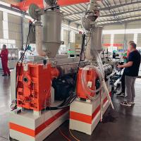 Máquina de produção de tubos ondulados de parede única, PA PE PP PVC