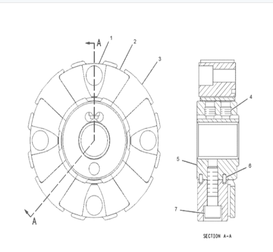Bush Pin Flange Coupling Excavator Spare Parts BMZ00001-UP 241-3661 162-6177
