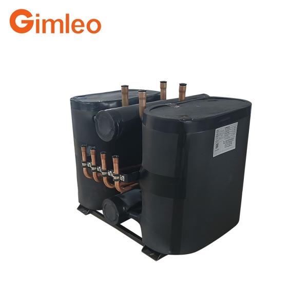 25Hp Shell de aço inoxidável / tubos de cobre de trocador de calor condensador RBH06-CMx4