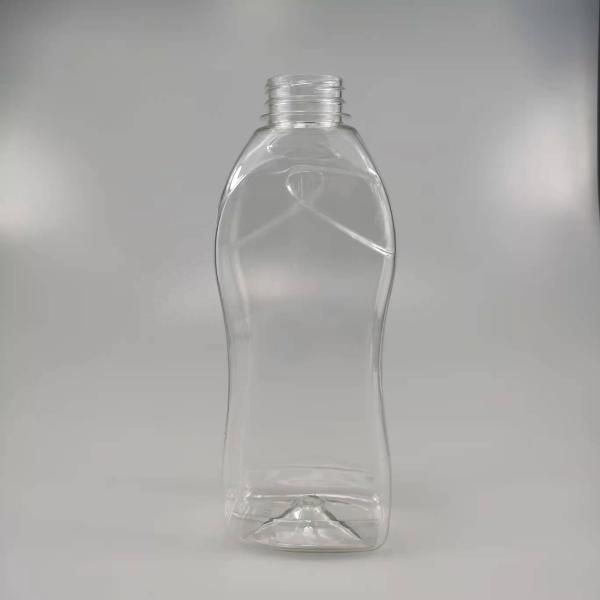 800 ml PET garrafa de limpeza de máquina de lavar com tampa de parafuso e impressão de logotipo personalizado