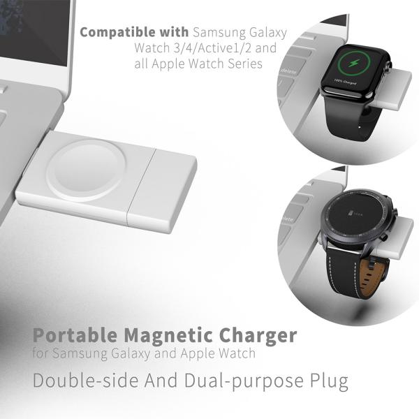 2.5W Samsung Apple Watch Carregador Com Proteção contra sobrecarga Branco/Negro Cor