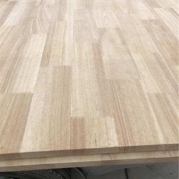 Rubber Wood Finger Jointed Solid Wood Planks Width 100-1220mm for Indoor Furniture