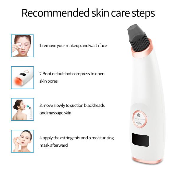 Facial Pore Cleaner Blackhead Suction Device , Face Vacuum For Blackheads