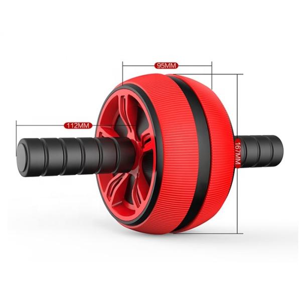 95*167*112mm Home Fitness Equipment Red Abdominal AB Wheel Roller