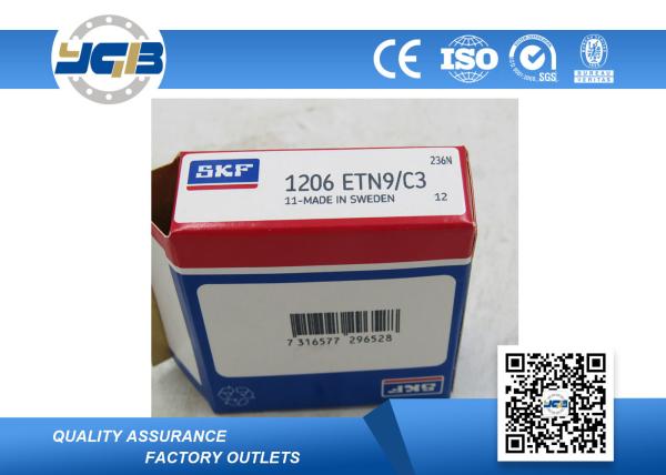 1206 1207 1208 ETN9 Skf Self Aligning Ball Bearing Stainless Steel For Low Noise Motors