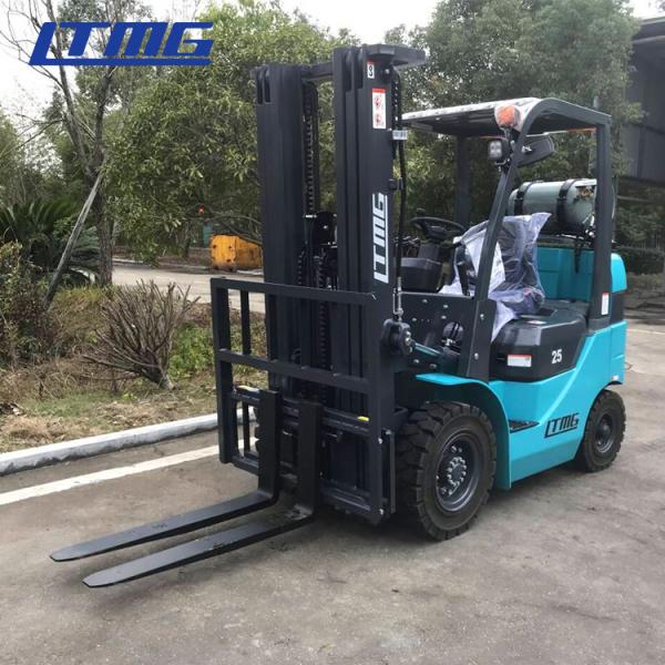 2.5t 3t Material Handling Forklift Truck LPG Gasoline Powered 20% Gradeability