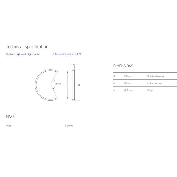 Locating rings  FRB 12.5/160