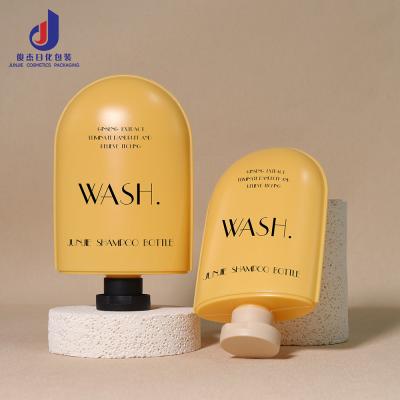 Customized 350ml 250ml HDPE Plastic Special Shampoo Bottle Eco-Friendly Body Wash Pump Bottle