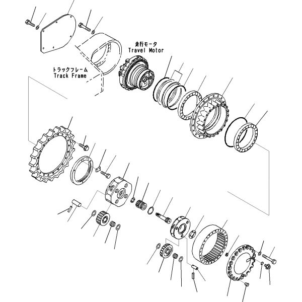 Несущая конечной передачи КОМАТСУ ПК300 ПК360-7 207-27-71320 207-27-71161 207-27-71151 207-27-71352