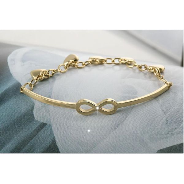 Stainless Steel Lucky Charm Love Clover Irish Good Luck Bracelet, Heart Pendant Bracelet