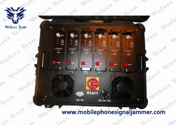 350W Power Cell Phone Blocking Device , Portable Cell Phone Jammer GSM 3G 4G
