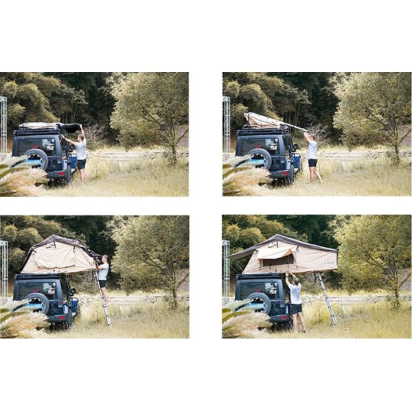 Waterproof 4x4 Roof Top Tent Car Extension Tent With 6 Cm Thickness Mattress