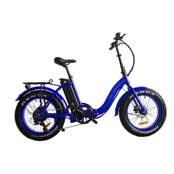 Folding Fat Tire Electric Mountain Bike Full Suspension 20 Inch Thick Tyre Electric Bike