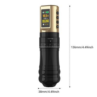 CNC Single Charge Durable Model Stroke Adjustable Tattoo Machine Pen With 1800 MAh for Artist Use Body Art