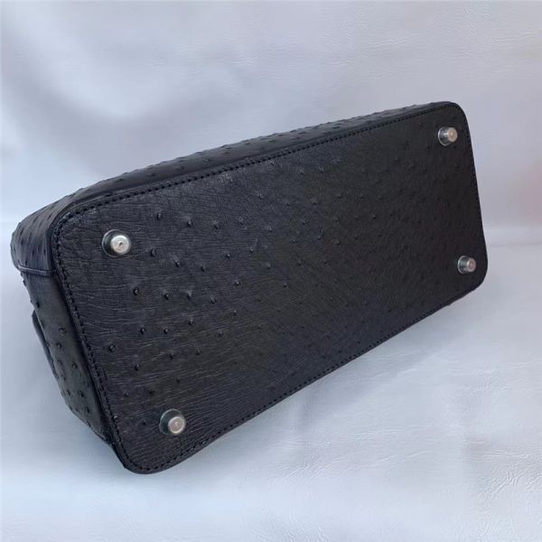 Authentic Real True Ostrich Skin Women Totes Female Handbag Genuine Exotic Leather Lady Working Purse Large Shoulder Bag