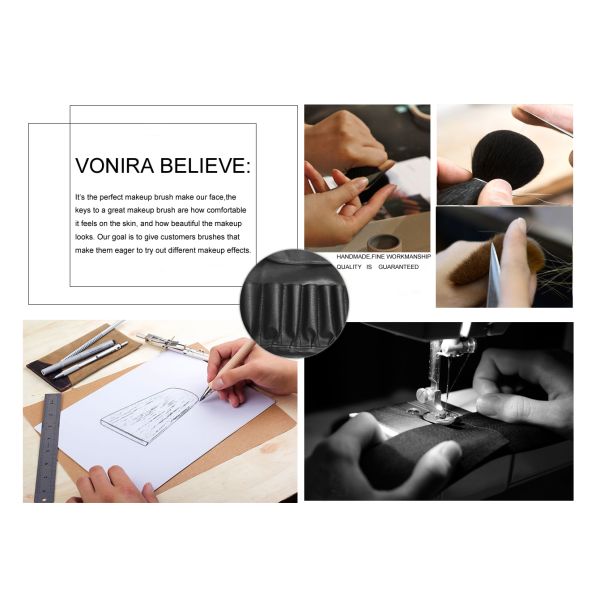 Щетки Кабуки профессионального художника волосы козы размера СГФ плоской большие