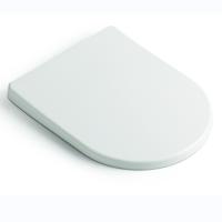 Couverture de siège de toilette en forme de U ultra-mince Douce Fermer le haut vers le bas Fixer les charnières pour les salles de bains