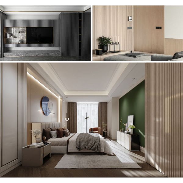 Древесина обшивать панелями стены 200*14mm CWB200BS повторно использованная рестораном внутренняя крытая